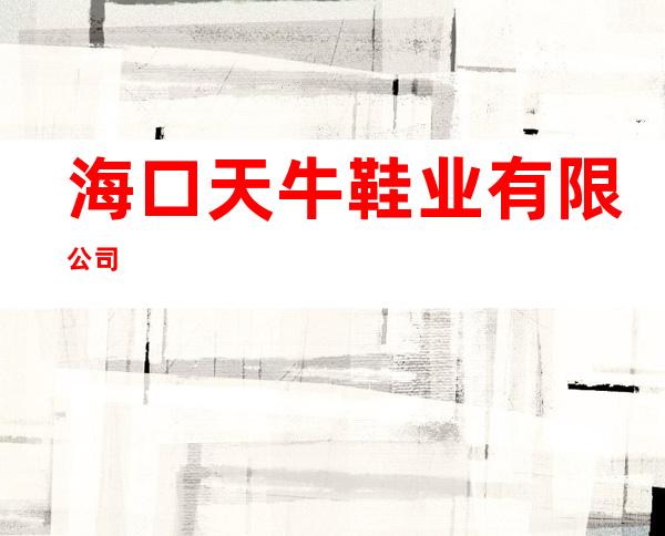 海口天牛鞋业有限公司